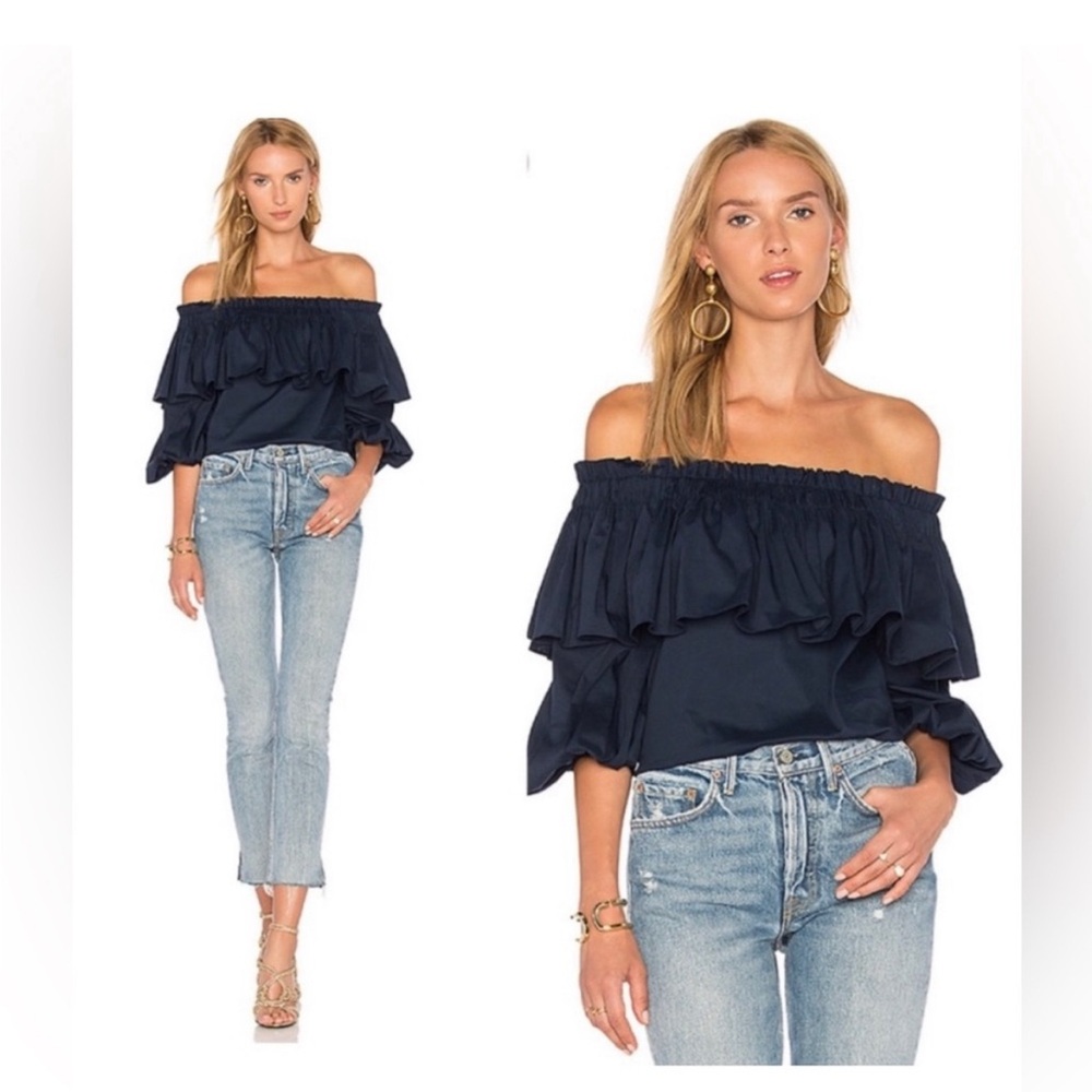 Alexis Navy Blue Blouse